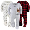 The Peanutshell Baby Sleepers For Boys Or Girls Set Of 3 - Newborn Baby Boy And Girl Clothes, Soft Cotton Unisex Footed Pajamas,