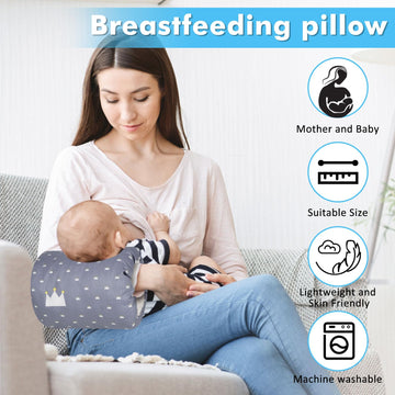 Povkufii Baby Nursing Arm Breastfeeding Pillow Adjustable Nursing Pillow Soft Nursing Arm Pillow Baby Feeding Pillow(Broadcrown)