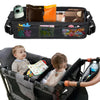 Stroller Snack Tray For Wonderfold Wagon, Thickened Waterproof Faux Leather Wagon Accessories, Comes With Cup Holder And Storage