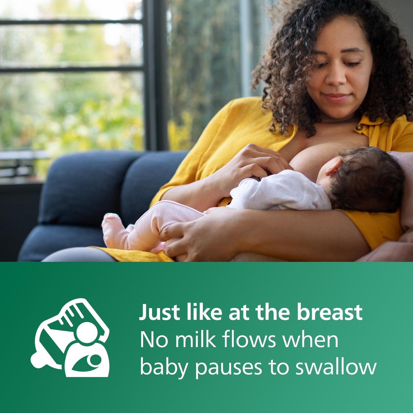 Philips Avent Natural Glass Baby Bottle With Natural Response Nipple (Medium Flow, Flow 3), 8Oz, Scy913/01