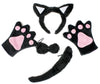 Petitebella Black Cat Headband Bowtie Tail Gloves 4Pc Children Costume (Black, One Size)