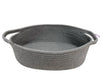 Giftexpress Gray Woven Basket - 13' X 8' X 5' Cotton Rope Organizing Baskets For Baby Items Or Cat & Dog Toys - Cute Soft Gif
