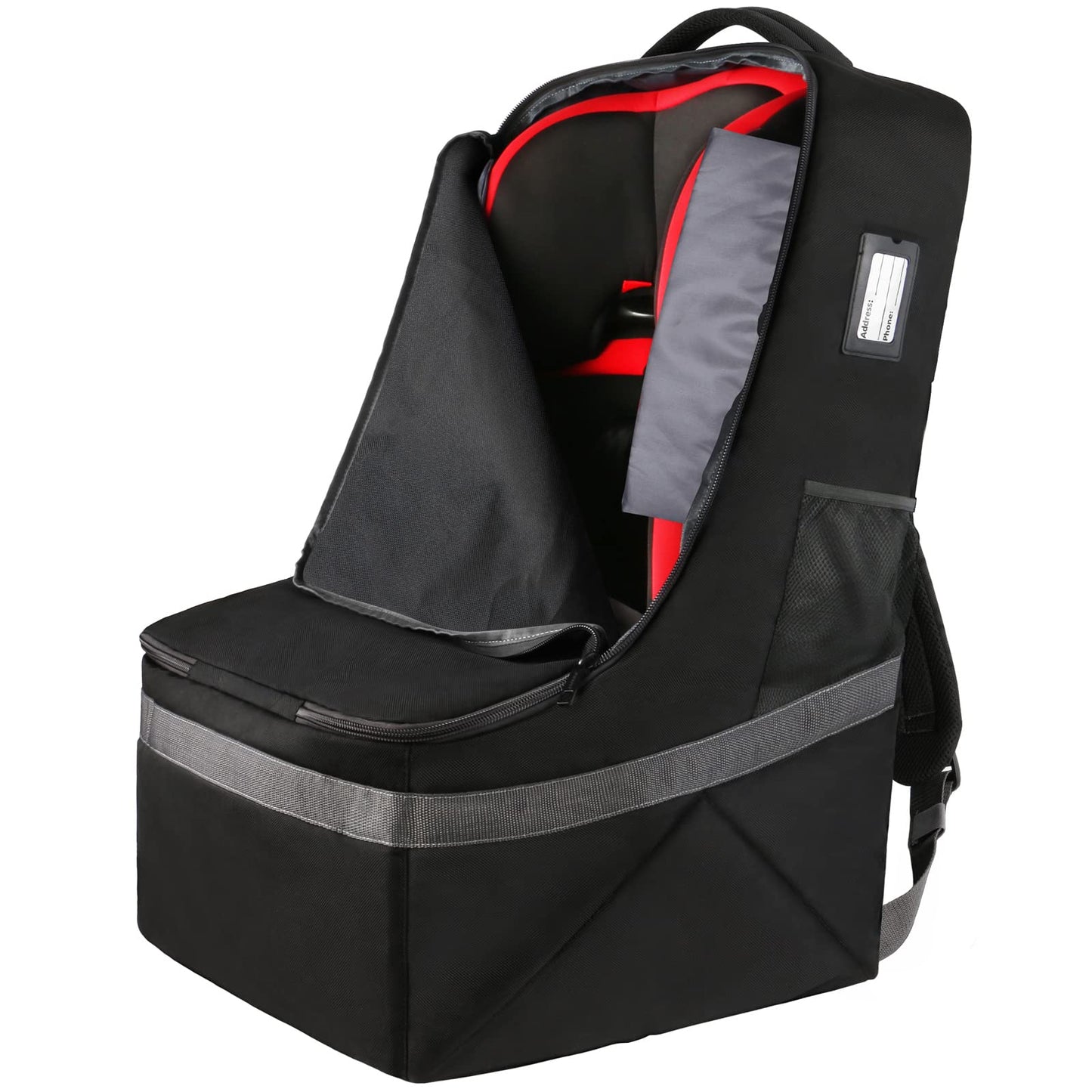Yorepek Car Seat Travel Bag, Padded Seats Backpack, Large Durable Carseat Carrier Airport Gate Check Infant Bag With Shoulder St