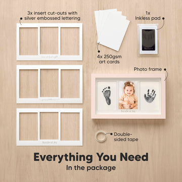 Inkless Baby Hand And Footprint Kit - Ink Pad For Baby Hand And Footprints,Dog Paw Print Kit,Dog Nose Print Kit,Clean Touch Newb