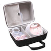 Ltgem Travel Case For Spectra Baby Usa S1 Plus / S2 Plus Premier Electric Breast Pump (Black+Blue)