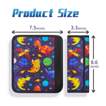 2Pack Seat Belt Cover For Kids, Cute Cartoon Pattern Car Seat Belt Pads Cover For Girls And Boys, Kid'S Seat Belt Cushion, Shoul