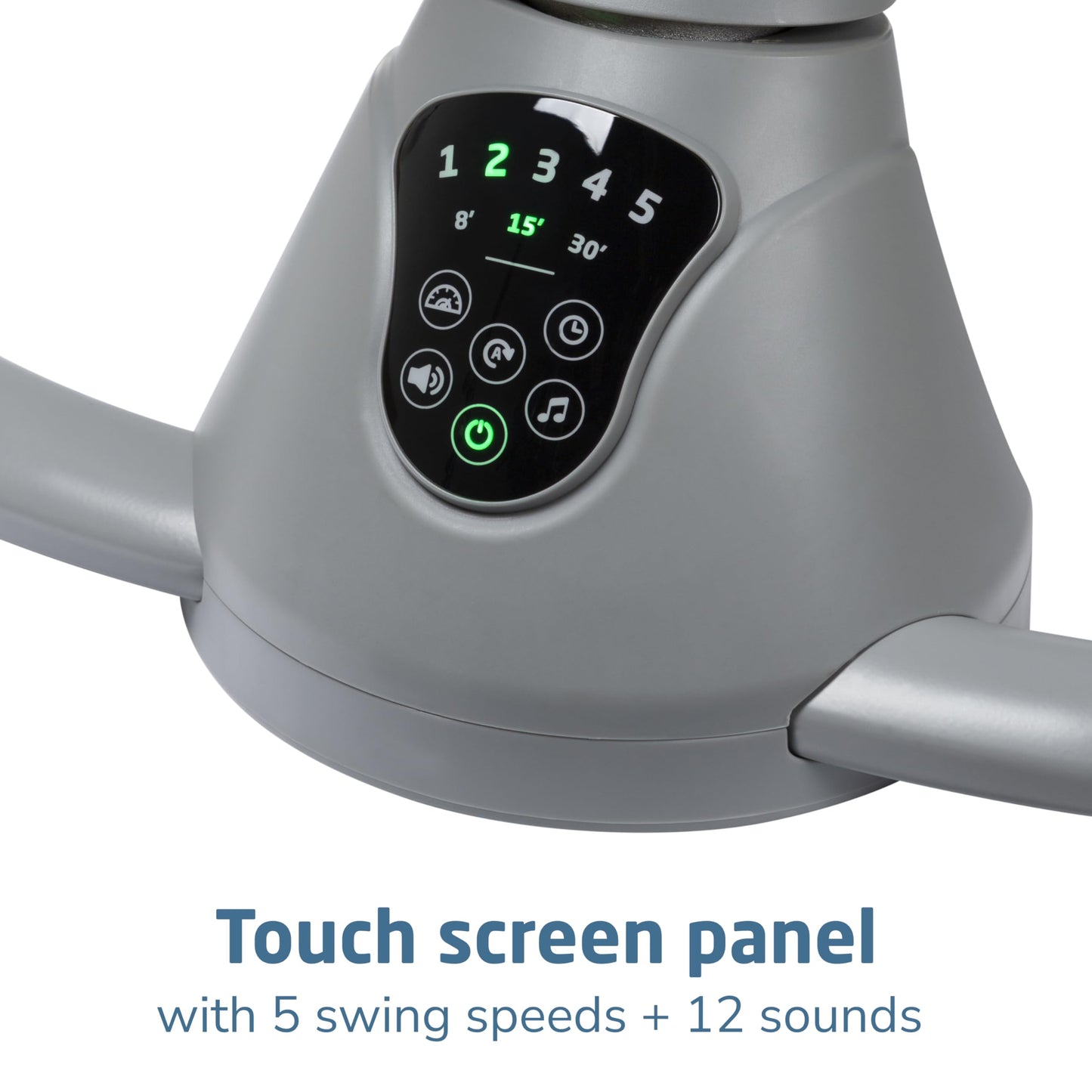 Maxi-Cosi Cassia Baby Swings For Infants: Smart Portable Baby Swing With Music, Lightweight & Foldable Baby Swing, 360 Rotation