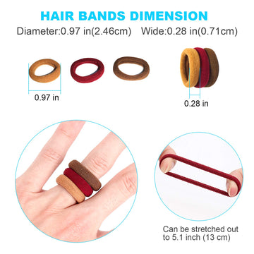 120Pcs Toddler Hair Ties, Kids Hair Ties, Hair Bands And Elastic Ponytail Holders For Toddler Girls (Diameter 1 Inch And As