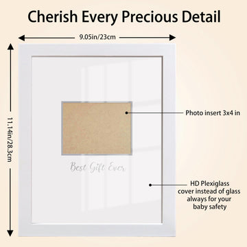 Hamuiers Sonogram Signature Frame Guest Book, Ultrasound Picture Keepsake Frame, Baby Shower Guest Book Alternatives, Gift For E