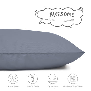 Exq Home Toddler Pillowcases 14X20 Travel Pillow Case Set Of 2, Small Pillow Case Fits Baby Pillow Sized 12X16, 13X18, Kids Pill