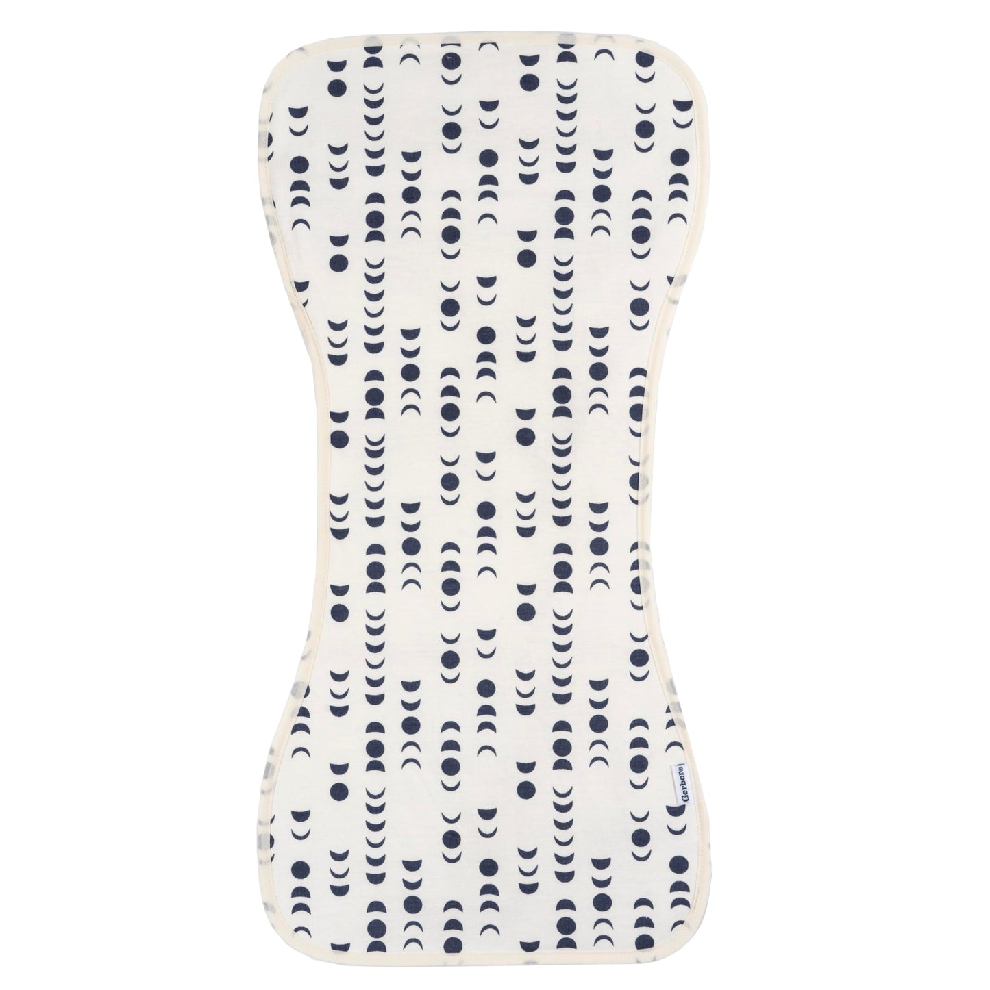 Gerber Baby Unisex Burp Cloths 5-Pack, Blue Gold, Size 10.5' X 21'