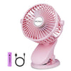 BRIGENIUS Battery Operated Clip on Stroller Fan, Portable Mini Desk Fan Rechargeable, USB Powered Clip Fan for Baby Stroller Off