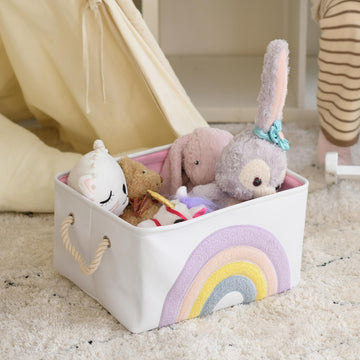 Inough Storage Basket Baby Toy Basket, Baby Gift Baskets Empty Toys Storage Organizer Storage Bins Girls Storage Baskets With Dr