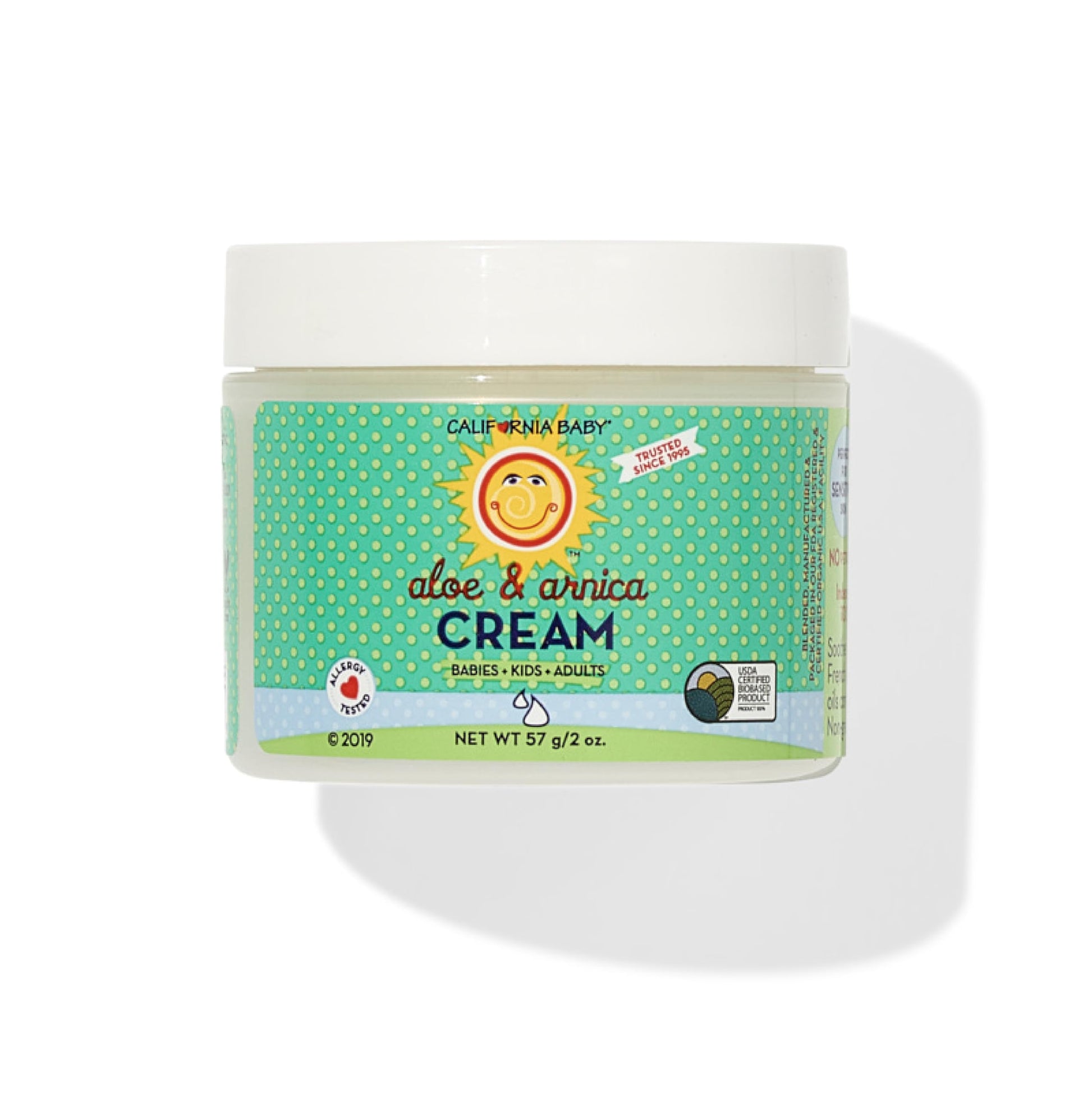 California Baby Aloe & Arnica Cream | Soothing Sunburn Relief Cream | Moisturizes Dry, Irritated Skin | 100% Plant-Based After S