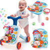 AuntyFey Baby Walker, 3 in 1 Push Walker Baby, Baby Walkers for Girls Boys, Baby Walking Toy for 1 Year old Learning to Walk, Si