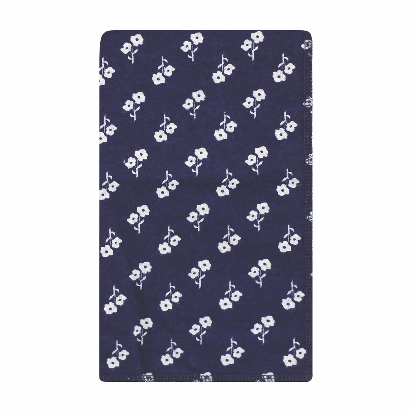 Hudson Baby Unisex Baby Cotton Flannel Burp Cloths, Wildflower, One Size