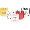 Hudson Baby Unisex Baby Cotton Bibs, Girl Farm, One Size