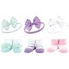 Hudson Baby Baby Girls' Headband And Socks Giftset, Mermaid, One Size