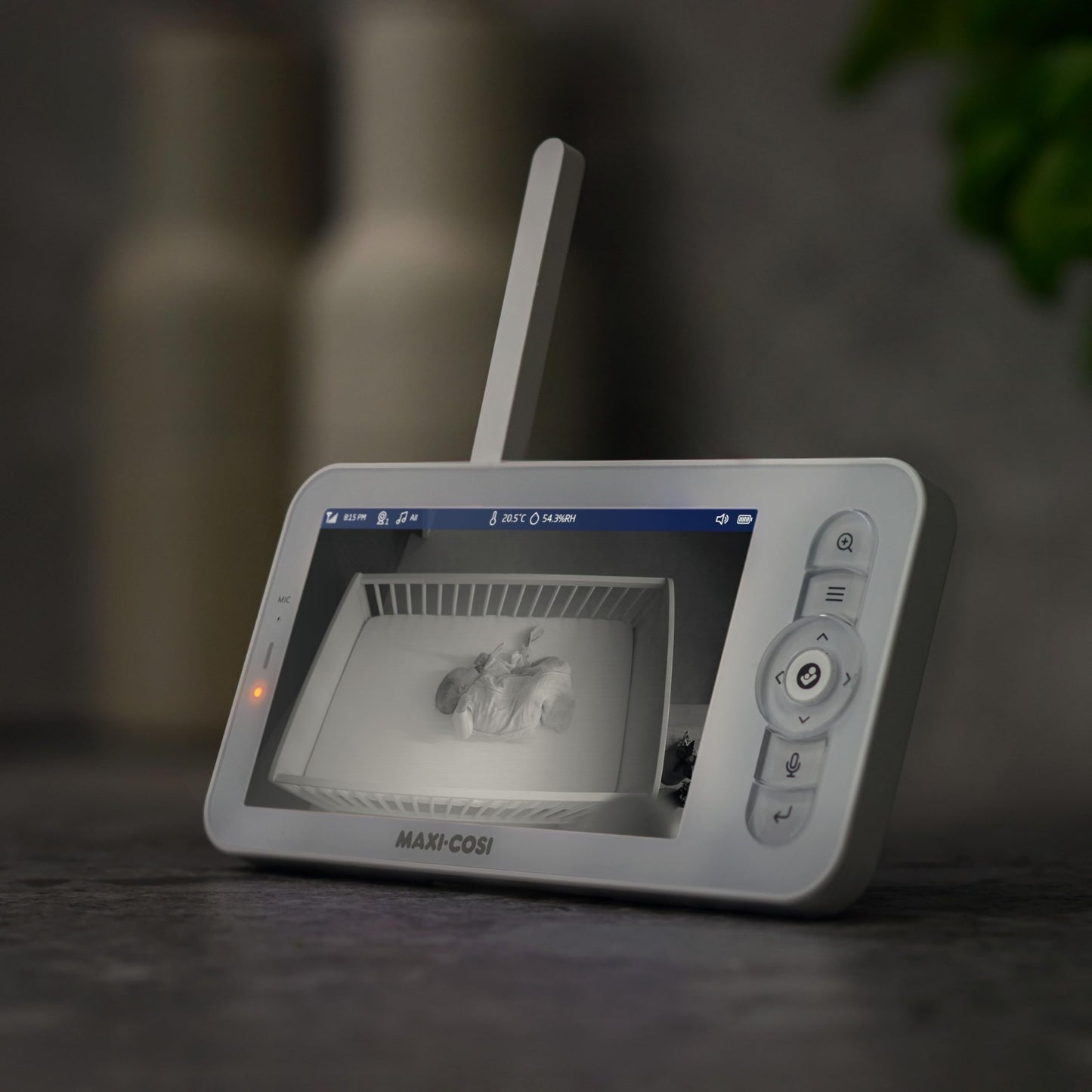 Maxi-Cosi See Pro 360 Baby Monitor with CryAssist AI Cry Translation, 2K HD camera with PTZ, Secure Non Wi-Fi 5 inch parent unit