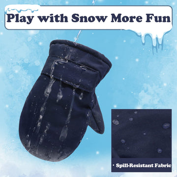 Sarfel Baby Mittens Winter Baby Gloves 12-18 Months Infant Mittens Infant Gloves Toddler Gloves 2T Toddler Waterproof Mittens