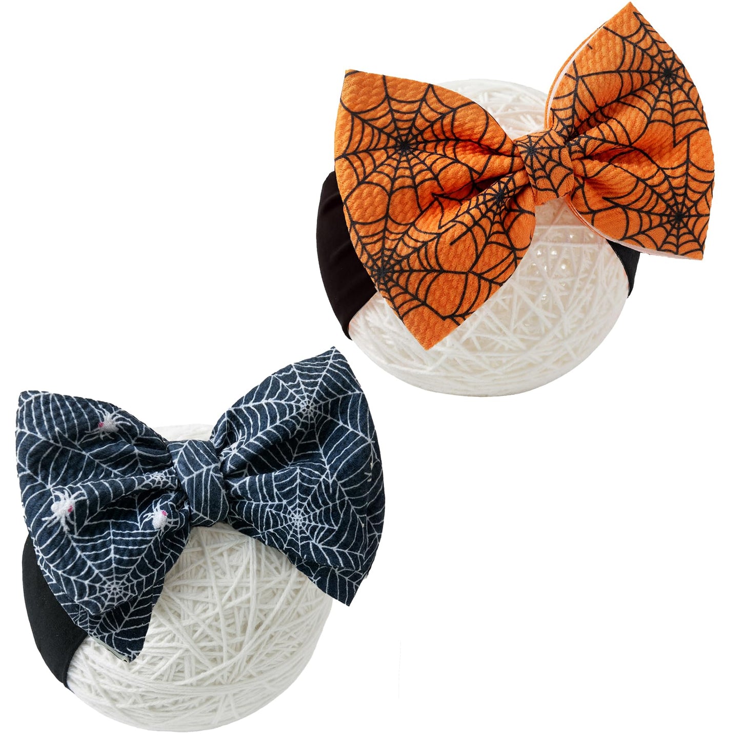 QFV 6in*4in Halloween Baby Girl Bows Newborn Headband Halloween Infant Big Bows for Birthday/Baby Shower/Photography/Baby Gifts