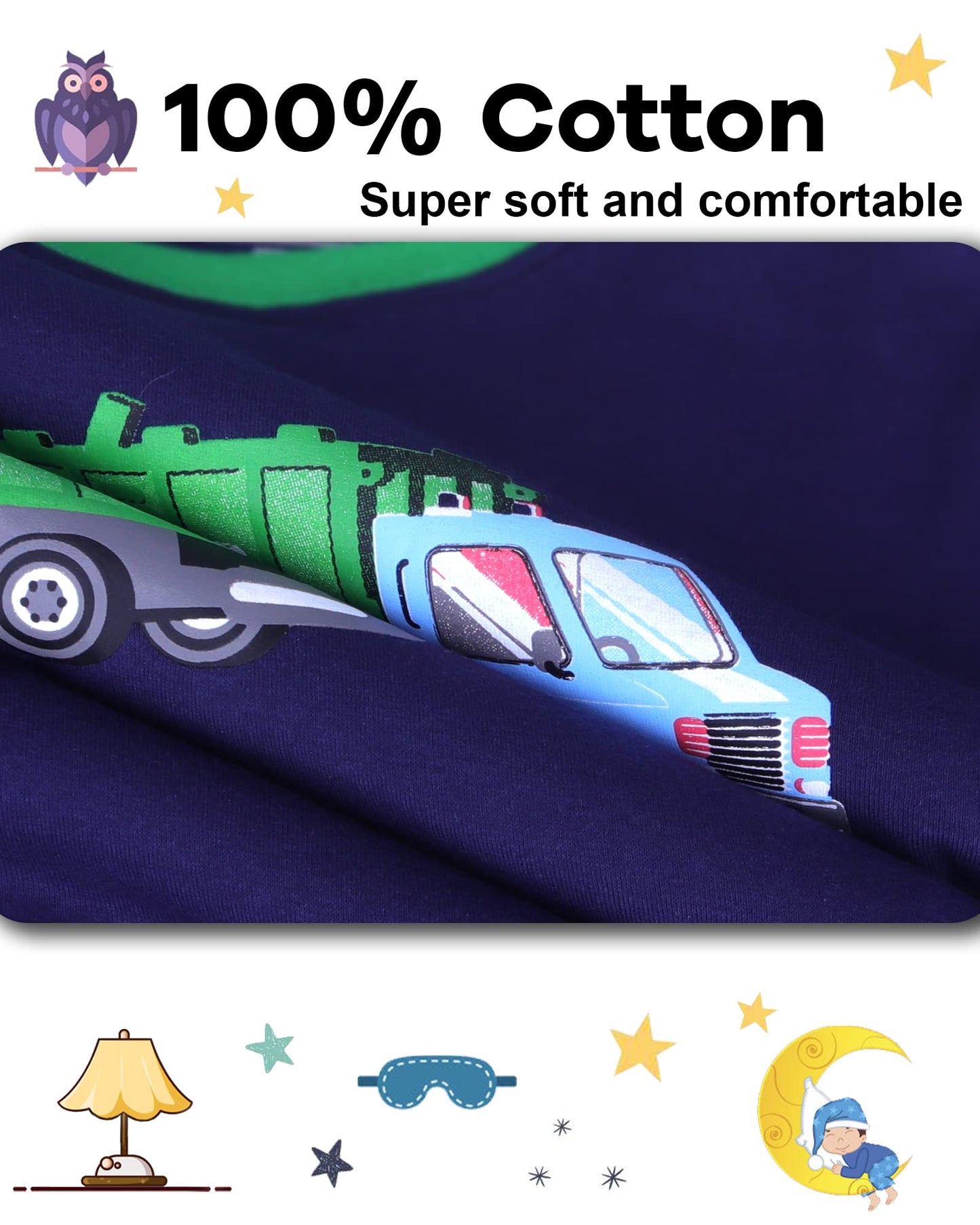Daughter Queen Boys Pajamas 18-24 Months Summer Pjs Garbage Truck Pj Sets Baby Toddler Cotton Short Sleeve Sleepwear Jammies Sle