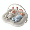 WENDIWAY Twins Baby Play Mats for Floor Activity Gym - 5-in-1 Support Cushion Baby Play Mat Tummy Time Mat for Supervised Bondin