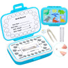 Caffox Tooth Keepsake Box, Tooth Fairy Box Lost Teeth Holders For Kids, Tooth Saver, First Tooth Container, Baby Teeth Storage F