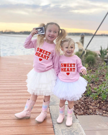 Ledy Champswiin Toddler Girl Valentine'S Sweatshirt Clothes Long Sleeve Pullover Sweat Tops Letter Print Crewneck Blouses (Pink