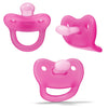 Smilo Newborn Baby Pacifier - 3 Pack Of Orthodontic Pacifiers For Babies From 0-2 Months - Expands To Support The Palate During