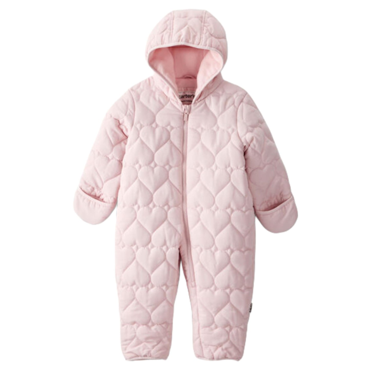 Carters Infant Unisex Baby Cozy One-Piece Footed Pram Suit, Ballerina, 6-9 Months
