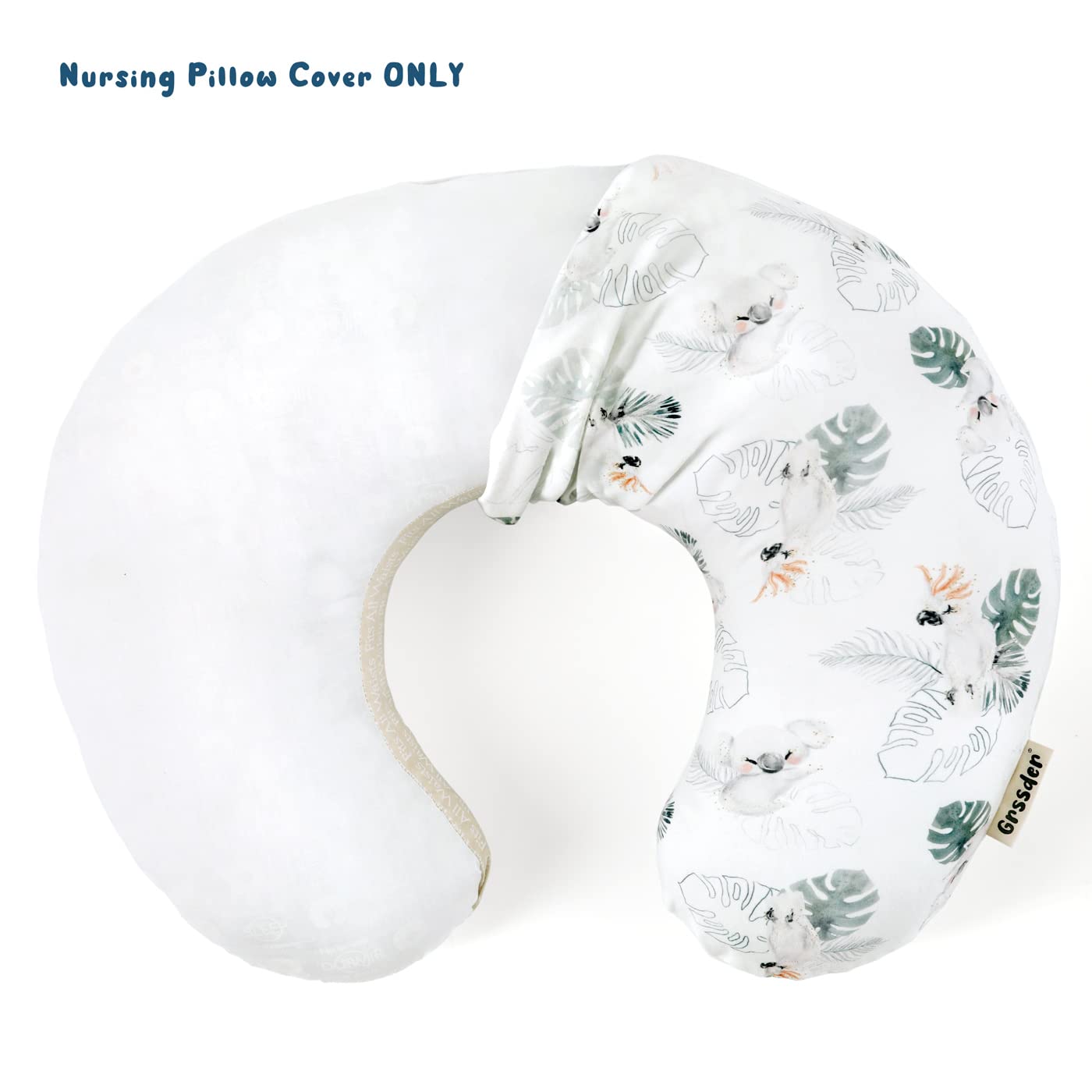 Grssder Soft Stretchy Minky Nursing Pillow Cover, Breastfeeding Pillow Slipcover For Boys & Girls, Nursing Pillow Case For Newbo