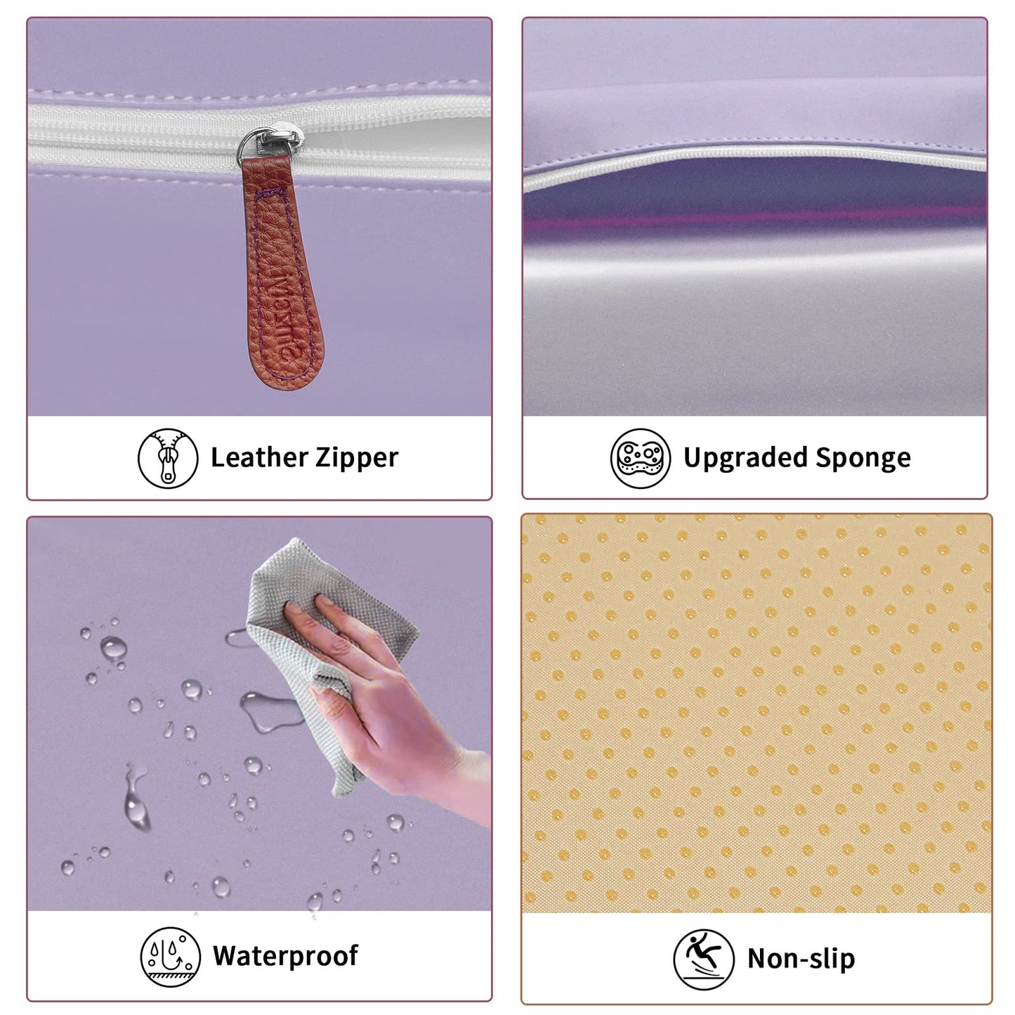 Toddler Booster Seat For Dining Table, Pu Washable Double Safe Straps Non-Slip Bottom Booster Seat Cushion, Strong Support Porta