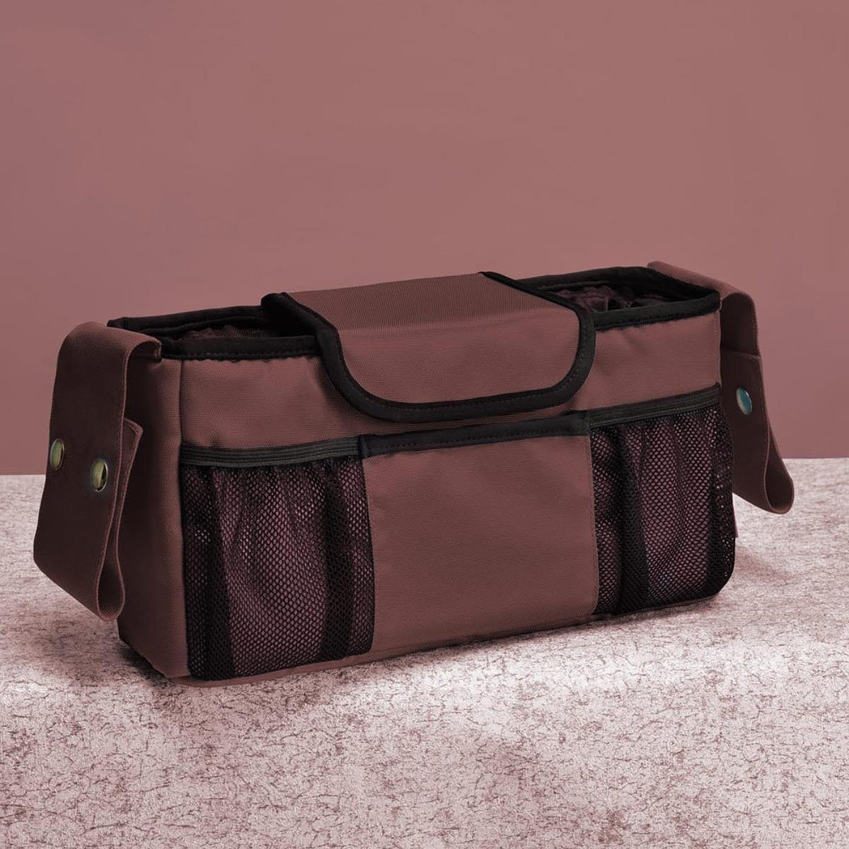 ATORSE Universal Stroller Organizer Storage Accessories Hanging Bag with Cup Holder Gray|Baby|Strollers & Accessories|Stroller A