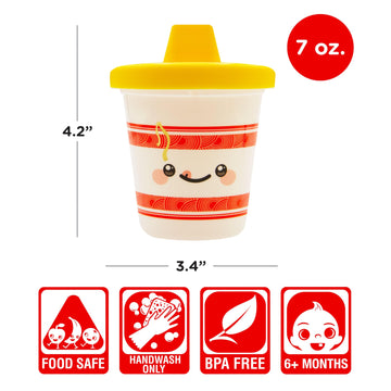 Gamago Ramen Baby Sippy Cup - Adorably Cute Learner Sippy Cup For Babies, Toddlers And Kids - 6+ Months Old - Holds 7 Ounces - B