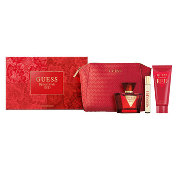 Guess Seductive Red By Guess For Women - 4 Pc Gift Set 2.5Oz Edt Spray, 0.5Oz Edt Spray, 3.4Oz Body Lotion, Pouch