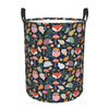 Pevtufa Autumn Fox Owl Foldable Laundry Basket Organizer,Fabric Clothes Toy Storage Basket Nursery Hamper Storage Bin For Househ