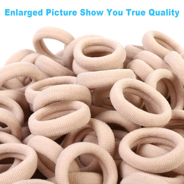 Qarwayoc Blonde Toddler Hair Ties, Seamless Baby Girl Hair Bands No Damage, Cotton Girls Hair Ponytail Holders And Small Kids El