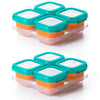 Oxo Tot Baby Blocks Food Storage Containers, Teal, 4 Ounce - Set Of 2