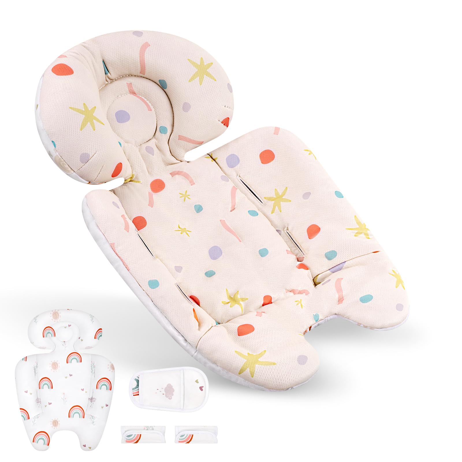 Upperkids Mamaroo Infant Insert Compatible With 4Moms Mamaroo & Rockaroo Swing, Mamaroo Newborn Insert With Enlarged Head & Body