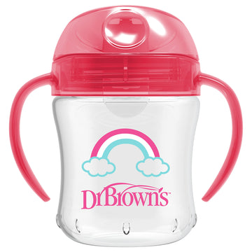 Dr. Brown'S Transition Sippy Cup With Soft Spout - Pink - 6Oz - 6M+