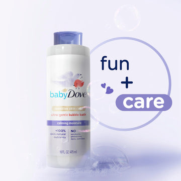 Baby Dove Bubble Bath Calming Moisture For Nourished Skin And More Restful Sleep Sensitive Skin Care With Skin-Natural Nutrients