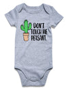 Unicomidea Toddler Rompers Baby Short Sleeve Infant Outfit Girls Bodysuit Letter Outfit Of Shit Don'T Touch Me Peasant,Funny Bab