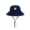 Baby Sun Hat Smile Face Toddler Upf 50+ Sun Protective Bucket Hat Nice Beach Hat For Baby Girl Boy Adjustable Cap Navy