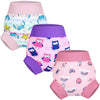 Moomoo Baby Swim Diapers 3 Pcs Waterproof Reusable Swim Diapers For Baby Swim Lesson 4T