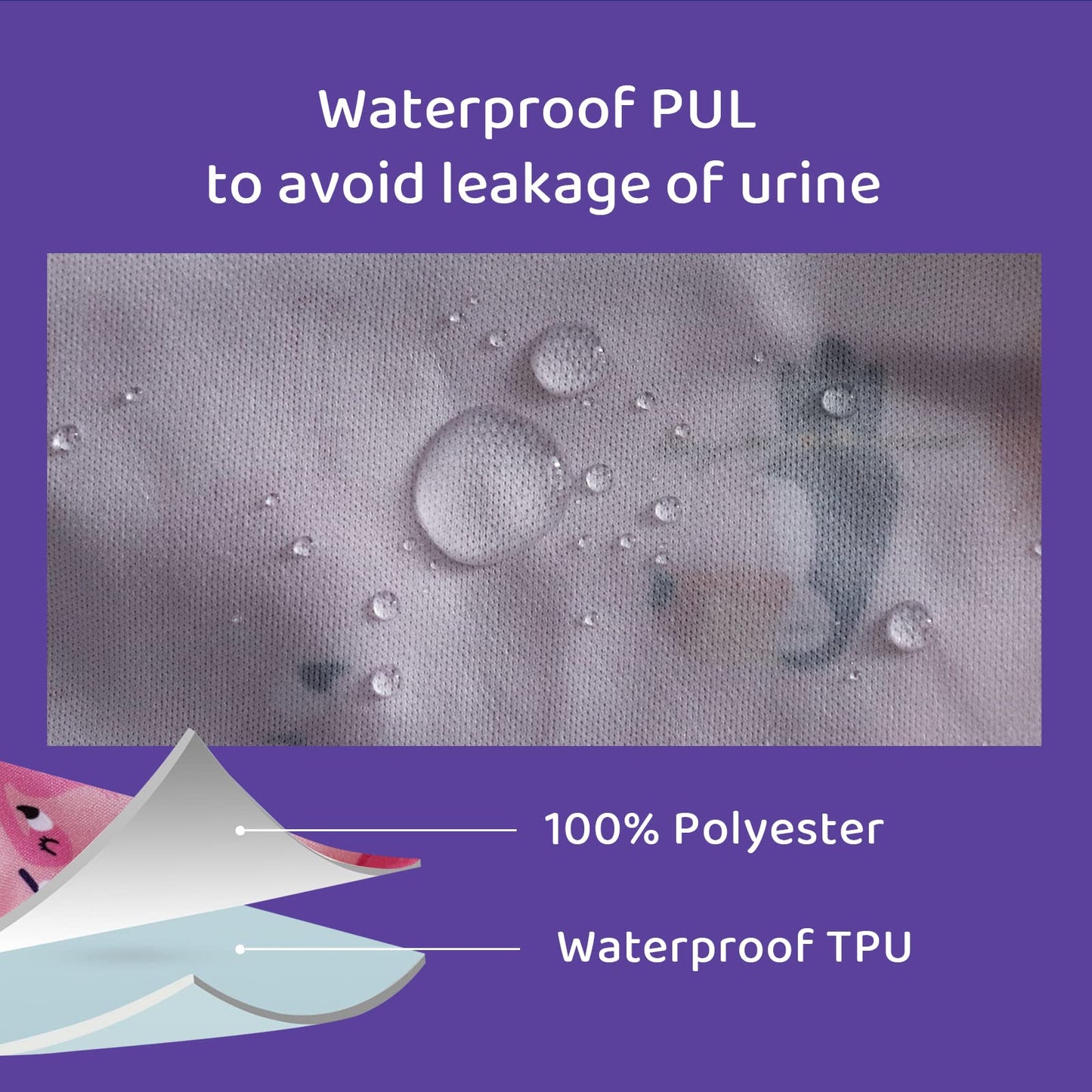 Bisenkid 6 Packs Waterproof Plastic Underwear Covers For Potty Training Good Elastic Plastic Diaper Covers For Potty Training Pa