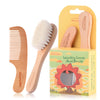 Yarramodes Baby Goat Hair Brush And Comb Set For Newborns & Toddlers| Eco-Friendly Safe Brush | Natural Wooden Comb | Soft Brist