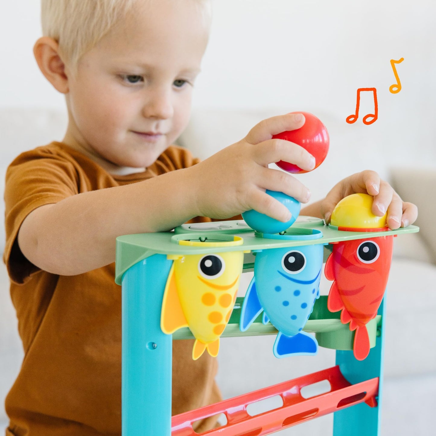 Move2Play, Feed The Fish, Interactive Baby Toy, 1 Year Old Birthday Gift For Boys & Girls, 9-12 Months, 6 7 8 9 10 12+ Months