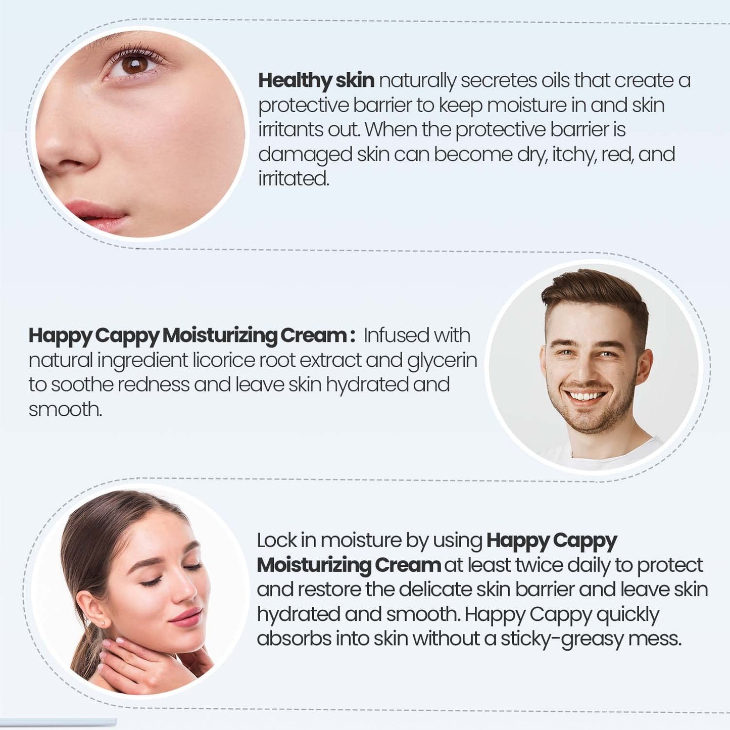 Happy Cappy Dr. Eddie'S Moisturizing Cream - Baby Eczema Cream, Eczema Lotion For Kids, Pediatrician-Formulated, Gentle, Paraben