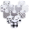 Benoxine Baby Bandana Drool Bibs Soft and Absorbent 100% Organic Cotton Bandana Bibs Set for Boys Girls Newborn Unisex Plain Col